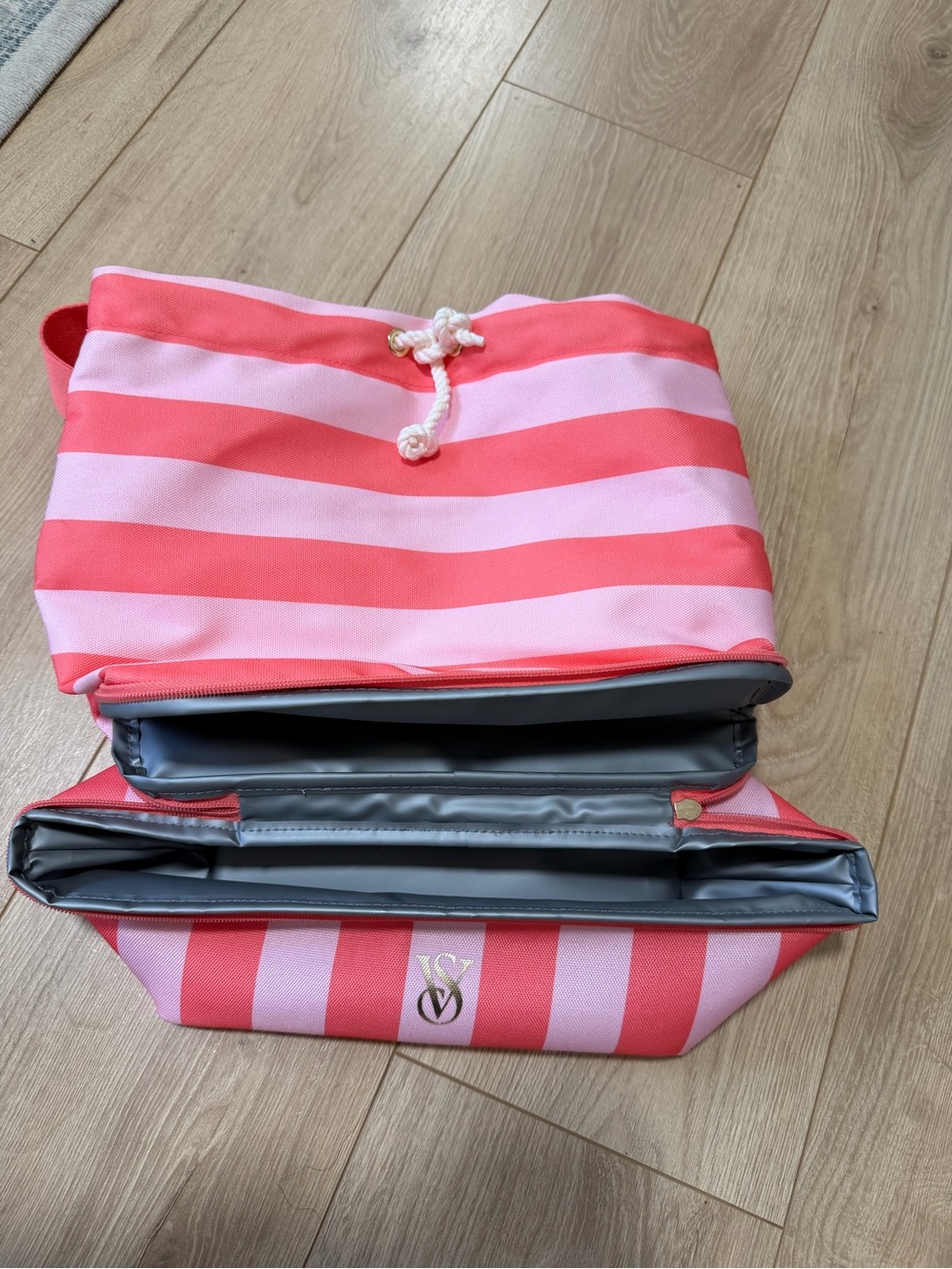 Victoria's Secret Coral & Light Pink Back Pack Cooler